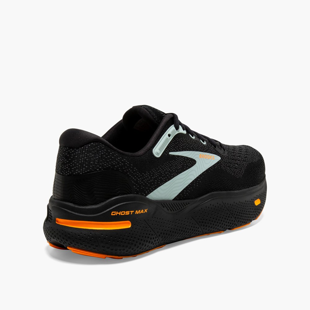 Chaussures Running Route Brooks Ghost Max Bleu Noir Homme | UOB-2564028